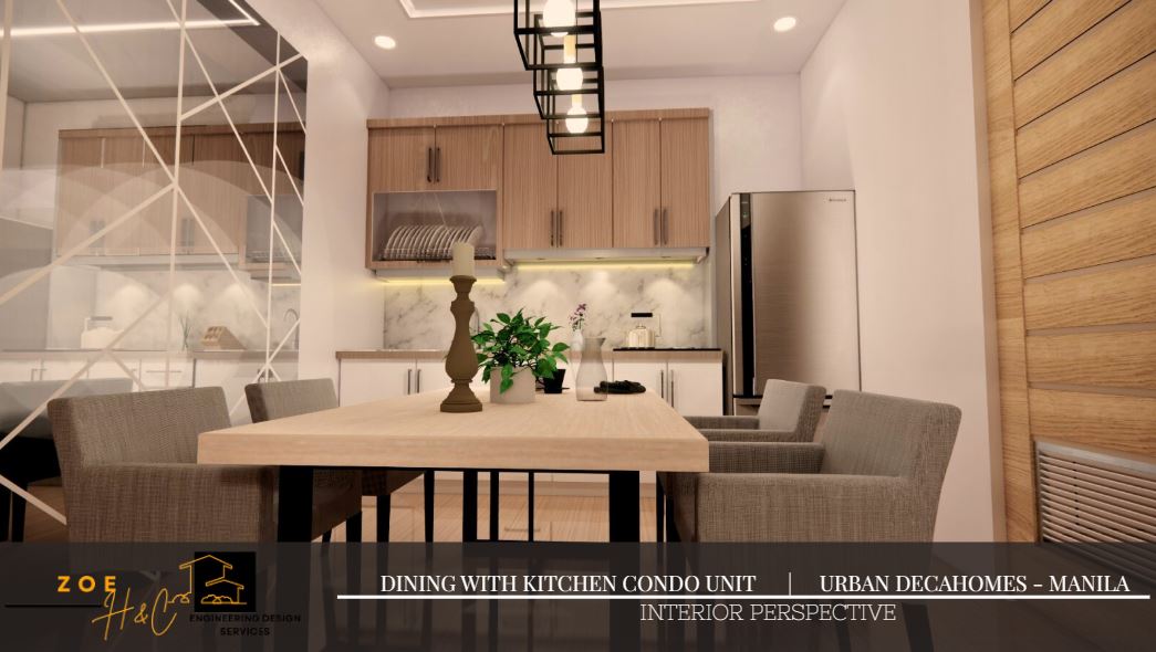Dining and Kitchen Condo Unit Manila